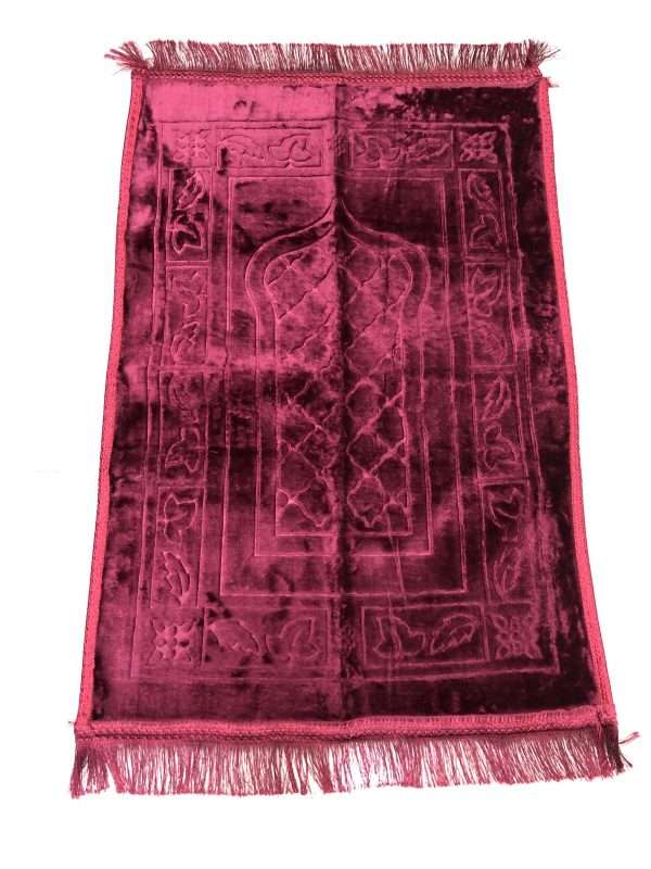 Luxury Prayer Mat - Maroon - Image 3