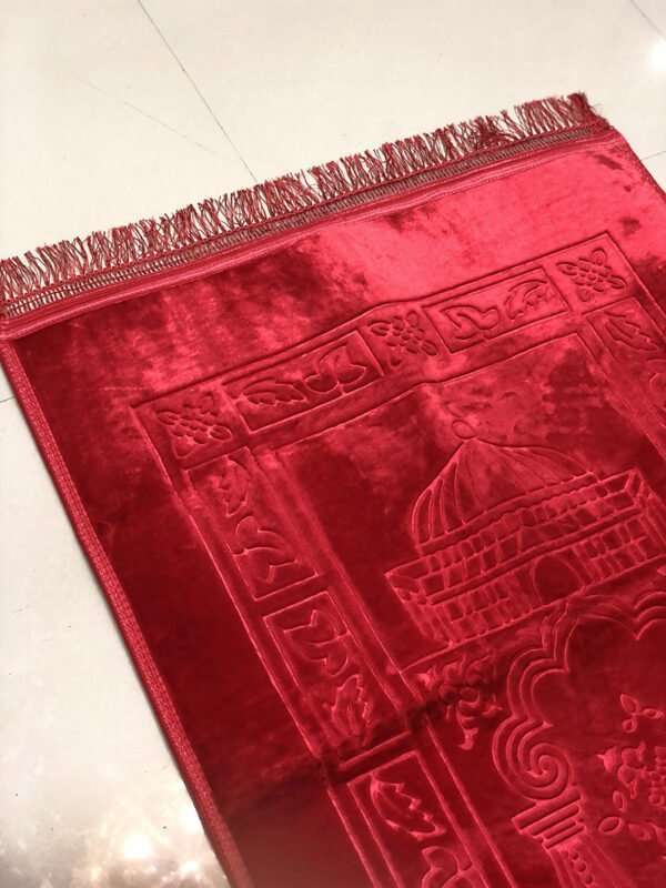 Luxury Prayer Mat - Red - Image 3