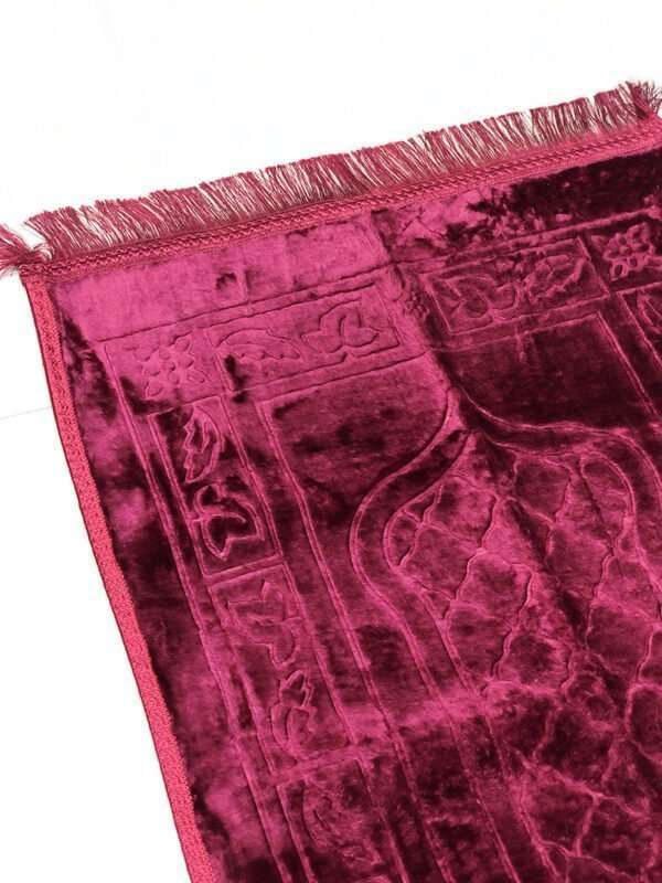 Luxury Prayer Mat - Maroon - Image 2
