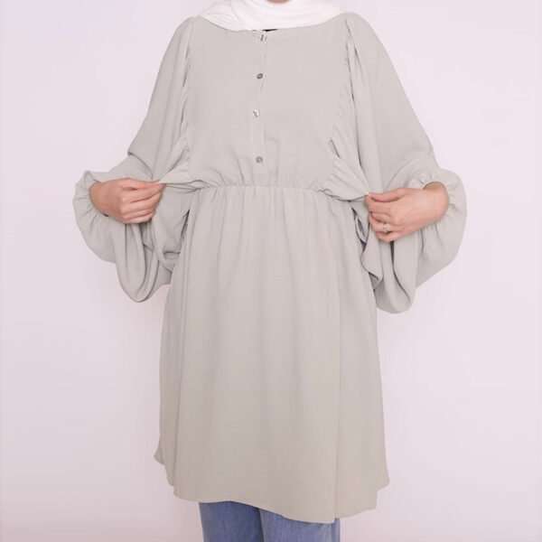 Grey Modest Top - Image 3