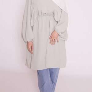 Grey Modest Top
