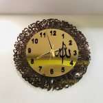 Ayatul Kursi Wall Clock – Bronze