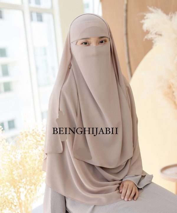 Hijab with matching niqab