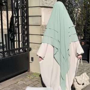 3- layered khimar - Georgette