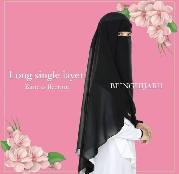 Single layered niqab