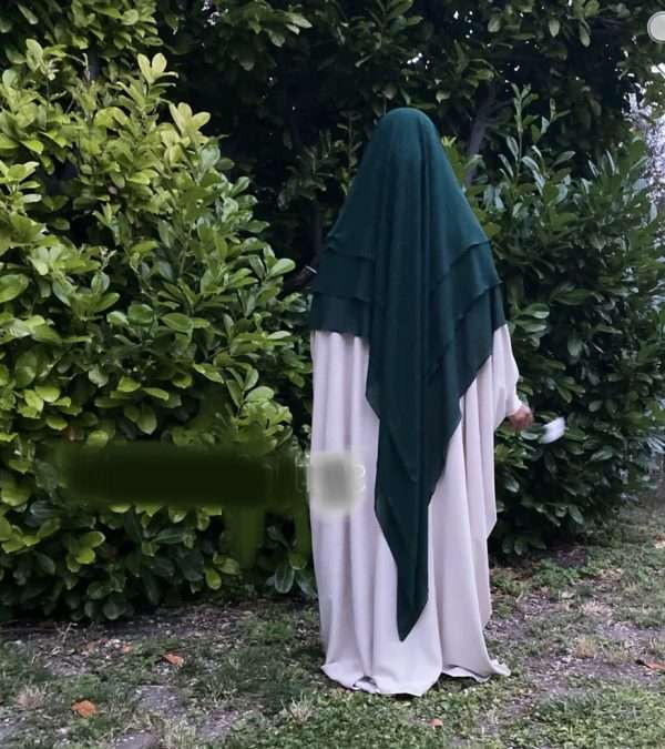 3- layered khimar - Georgette