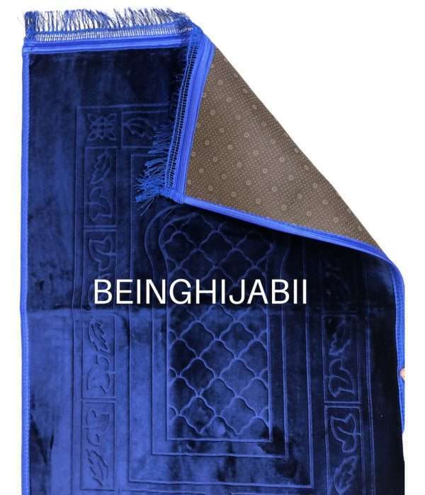 Luxury Prayer Mat - navy blue - Image 2