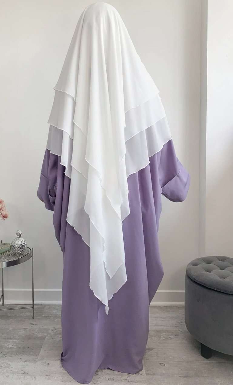 3-Layered khimar – Georgette