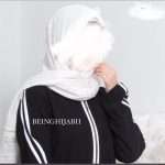 Sporty black abaya