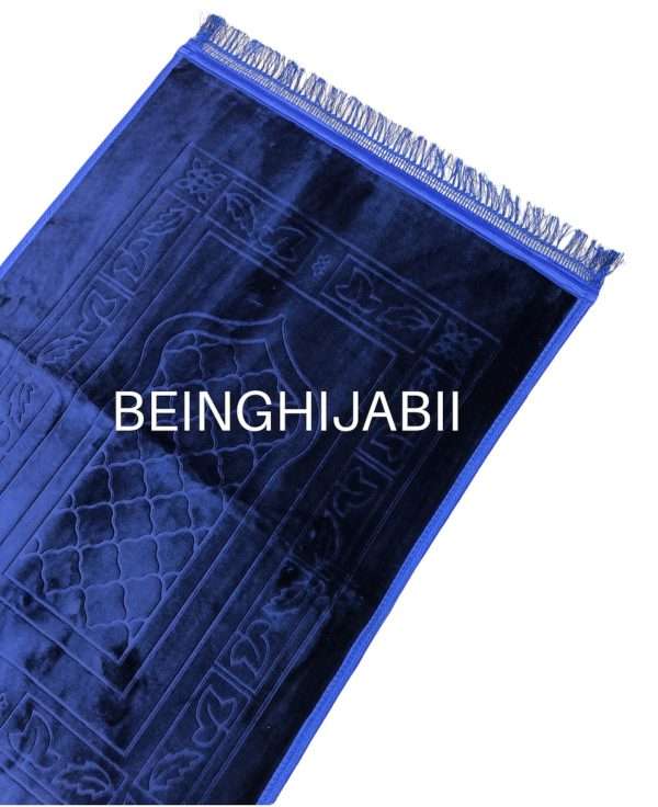 Luxury Prayer Mat - navy blue - Image 3