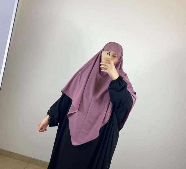 Single layer khimar - crepe