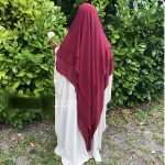 3- layered khimar – Georgette