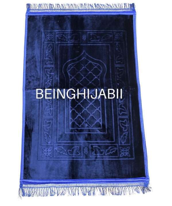Luxury Prayer Mat - navy blue