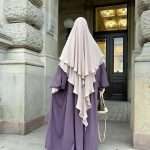 3- layered khimar – Georgette