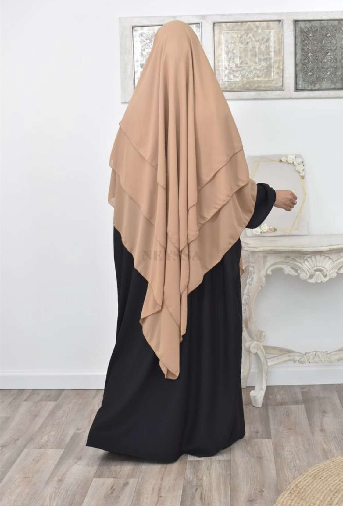 3-layered khimar – Georgette