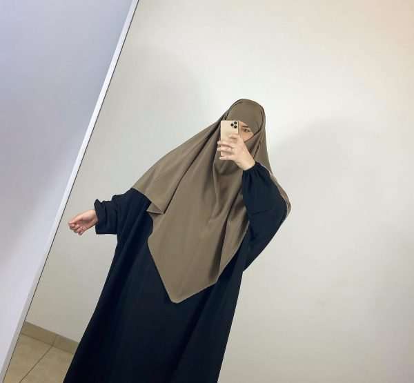 Single layered khimar - Crepe
