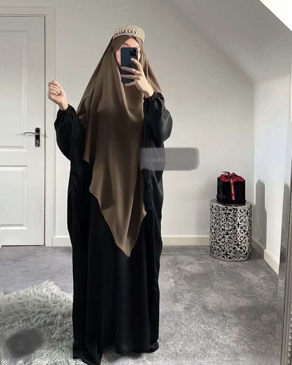 Single layered khimar - Crepe