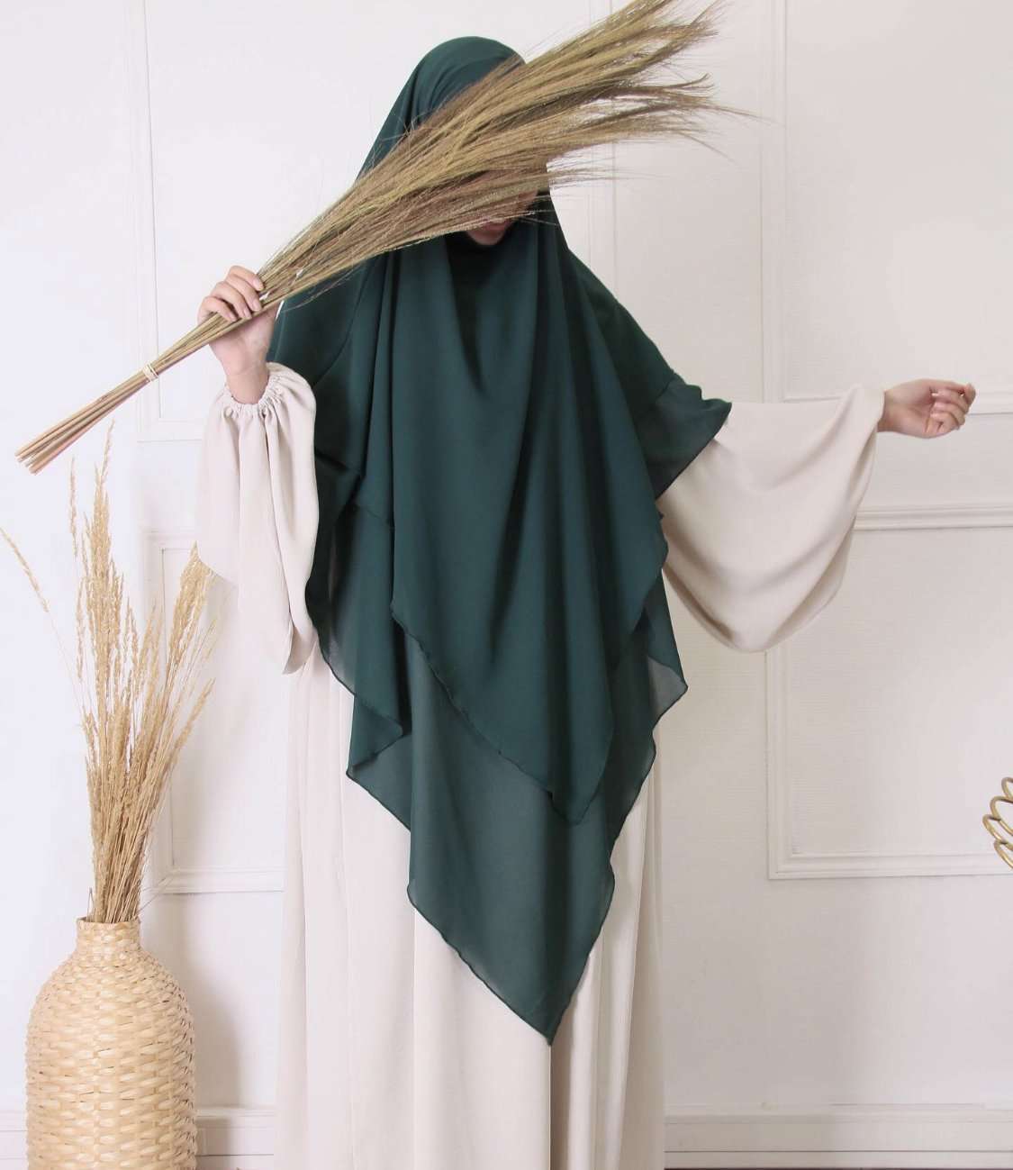 3-layered khimar – Georgette