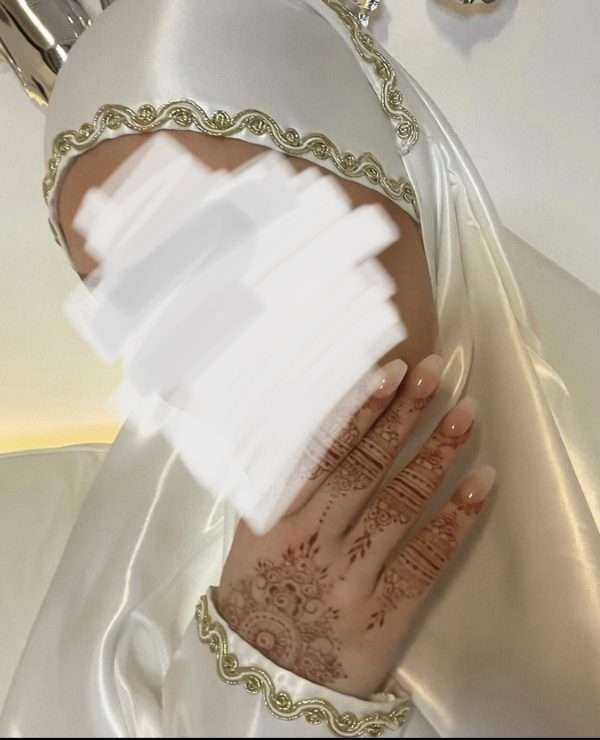One piece handwork jilbab - premium satin - Image 3
