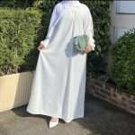 Collared abaya