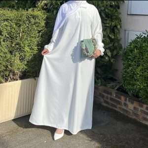 Collared abaya