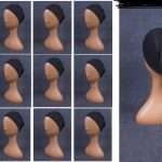 Set of 12 black tube caps