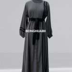 Grey formal abaya