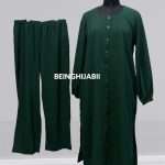 Modest co-ord – bottle green