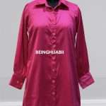 Short shirt – dark pink