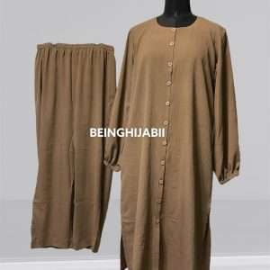 Modest co-ord - light brown