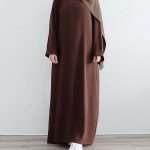 Brown classic abaya