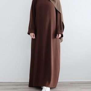 Brown classic abaya
