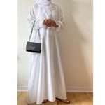 Basic white abaya