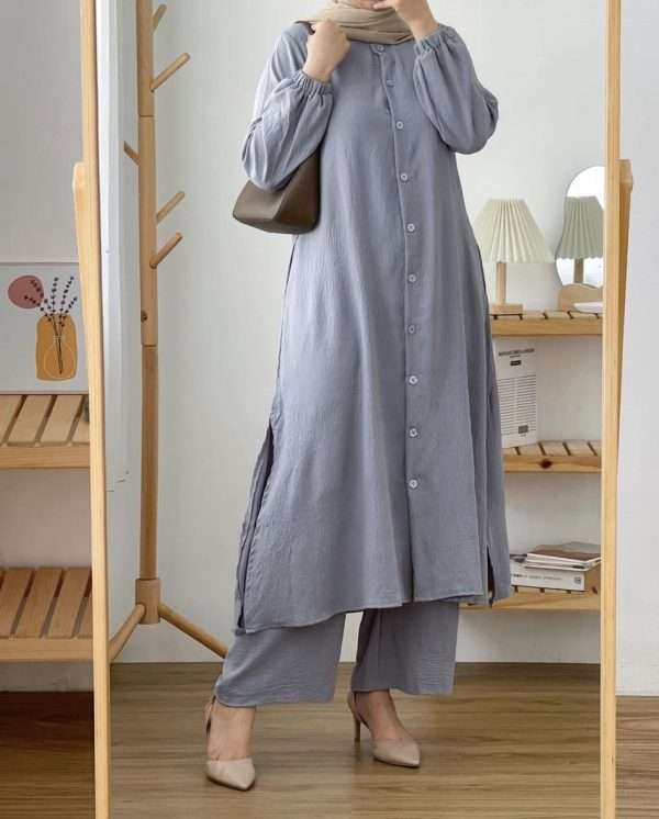 Modest co-ord - steel grey