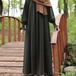 Smocked sleeves abaya