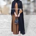 Dual shaded abaya