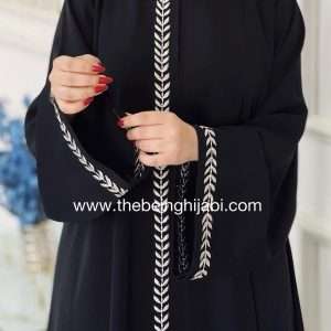 Embroidered abaya