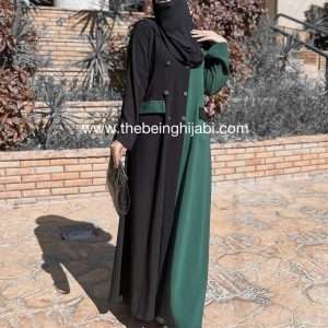 Dual shaded abaya