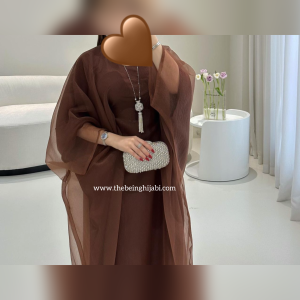 Organza cape abaya