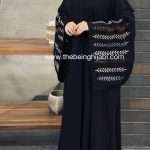Embroidered abaya